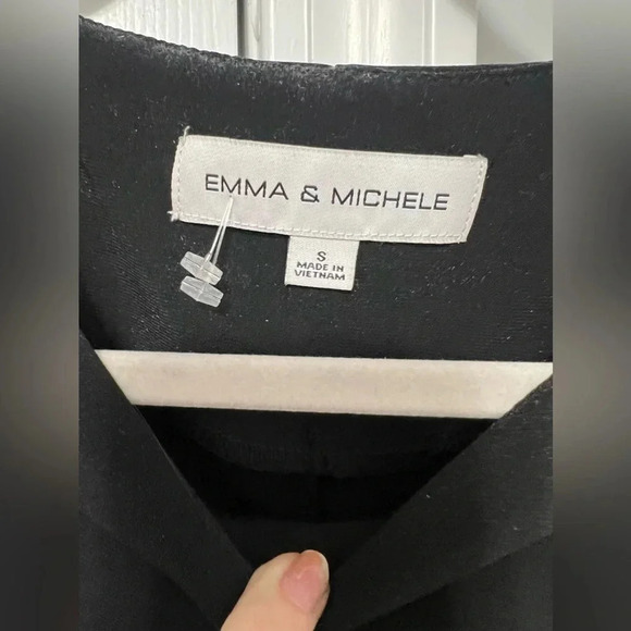 Black Detailed Dress with slit - Picture 3 of 4